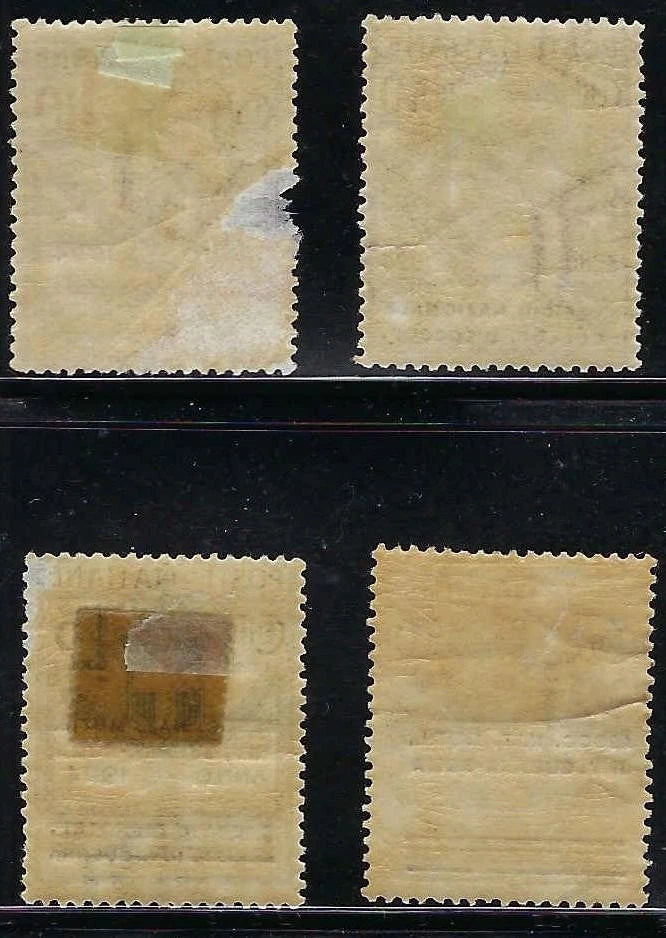 1924 Italy Semistatali (Disoccup & Guerra Rome) Stamps as Shown - MH - 2 Damaged