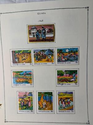 VEGAS - Guinea Stamps on Modified Scott Pages ~1959-81 & Back of Book -63 Photos