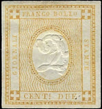 1862 Italy - Scott P1, Newspaper Stamp - MH