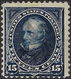 c1895 - #274 Clay 15c USA Postage Stamp - Near Invisible Cancel - Used