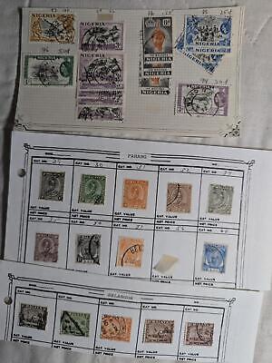 VEGAS - British Colonial Mix on Hinged Pages - Some Better Issues ~24 Photos!