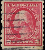 c1912 - Scott 413 2c Washington Coil Stamp - Used - Cat= $50