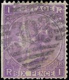 c1867 - Great Britain Scott # 51, Plate# 8 -Creases - Cat= $140!