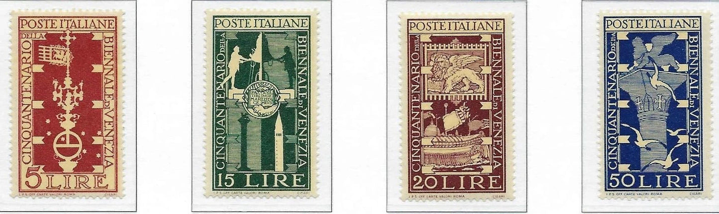 1949 Italy -Scott 510-513 - Clean Undisturbed OG! - Post Office Fresh!
