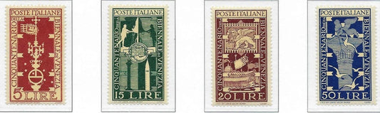 1949 Italy -Scott 510-513 - Clean Undisturbed OG! - Post Office Fresh!