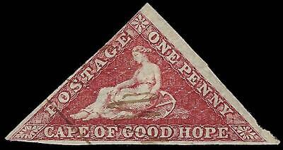 VEGAS -1855 Cape Of Good Hope 1p - Scott 3a? - Used - Light Cancel - FV444