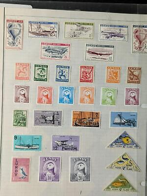 VEGAS - Lundy/Herm Island Hinged on Page - Many Issues! - See 2 Pics