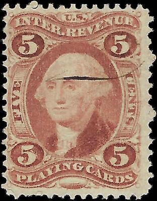 VEGAS - 1862-71 Revenue - Scott R28c - Very Nice Looking With Light Cancel!