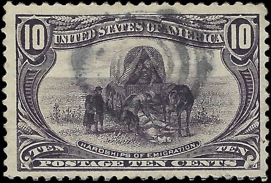 1898 USA - Scott 290 - 10c - Light Cancel - Good Centering! - Solid