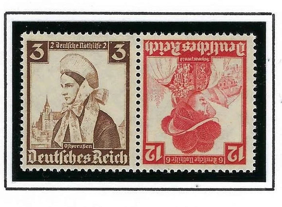 1935 Tete Beche Pair -Sc# B69/B74 -MNH, Undisturbed OG -Post Office Fresh!