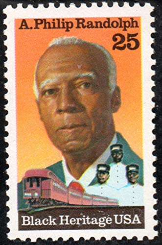 1989 Philip Randolph Black Heritage Single 25c Postage Stamp, Scott2402, MNH,OG