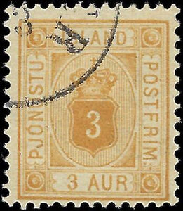 VEGAS - 1898-1902 Iceland 3a Official - S# O10 - No Hidden Flaws - Nice!