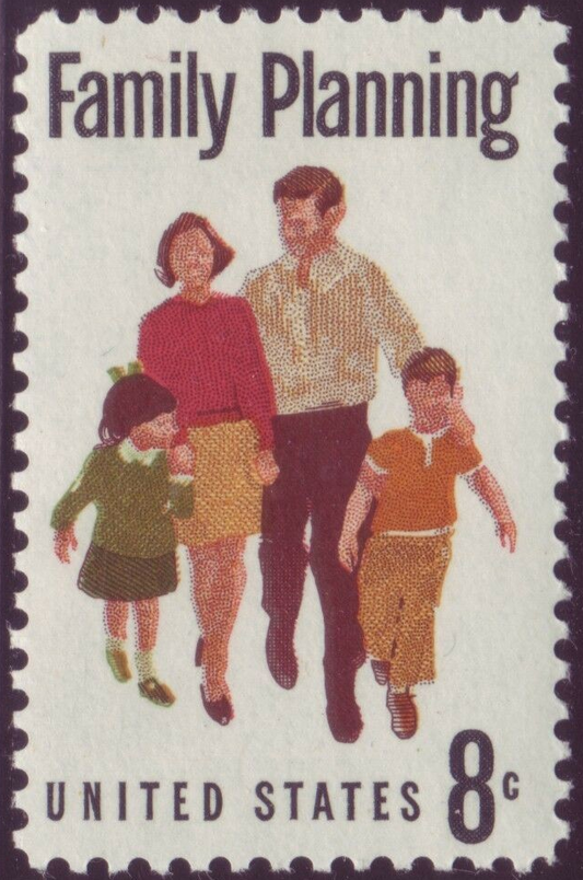 1972 Family Planning Single 8c Postage Stamp - MNH, OG - Scott 1455 - CX310