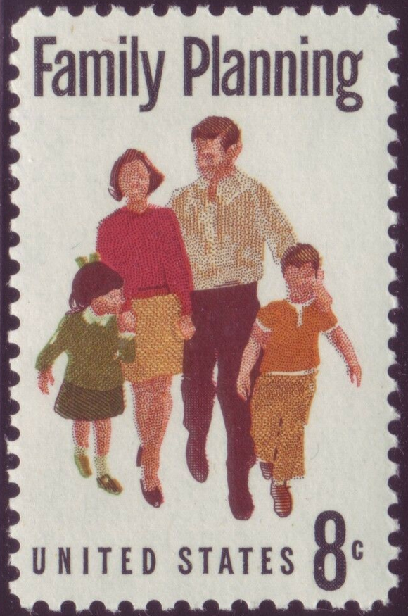 1972 Family Planning Single 8c Postage Stamp - MNH, OG - Scott 1455 - CX310