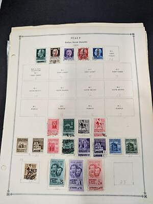 VEGAS - About WW2 to 1992 Italy on Scott Pages - Very Well Filled! - 134 Pics