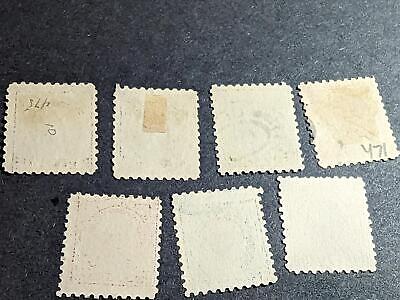 VEGAS - 1916-17 Franklin Heads Short Set - Scott 470-476 - Used - Nice Looking!
