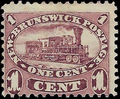 VEGAS - 1860 New Brunswick, Canada 1c - Scott 6 - Mint, No Gum - Solid