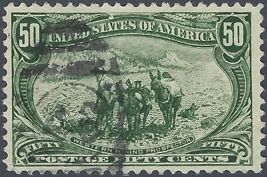 1898 USA - Scott 291 - 50c - Well Centered - Solid!