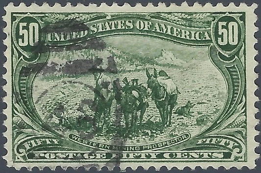 1898 USA - Scott 291 - 50c - Well Centered - Solid!