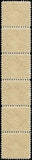 c1930 - #J78 $5 Postage Due Used Strip of 6