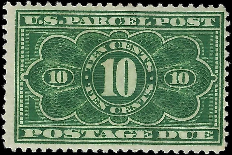1913 USA Parcel Post Postage Due - Scott JQ4 - MH, OG - Nice!