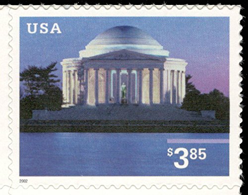 2002 Priority Jefferson Memorial Single $3.85 Postage Stamp, Scott3647, MNH, OG
