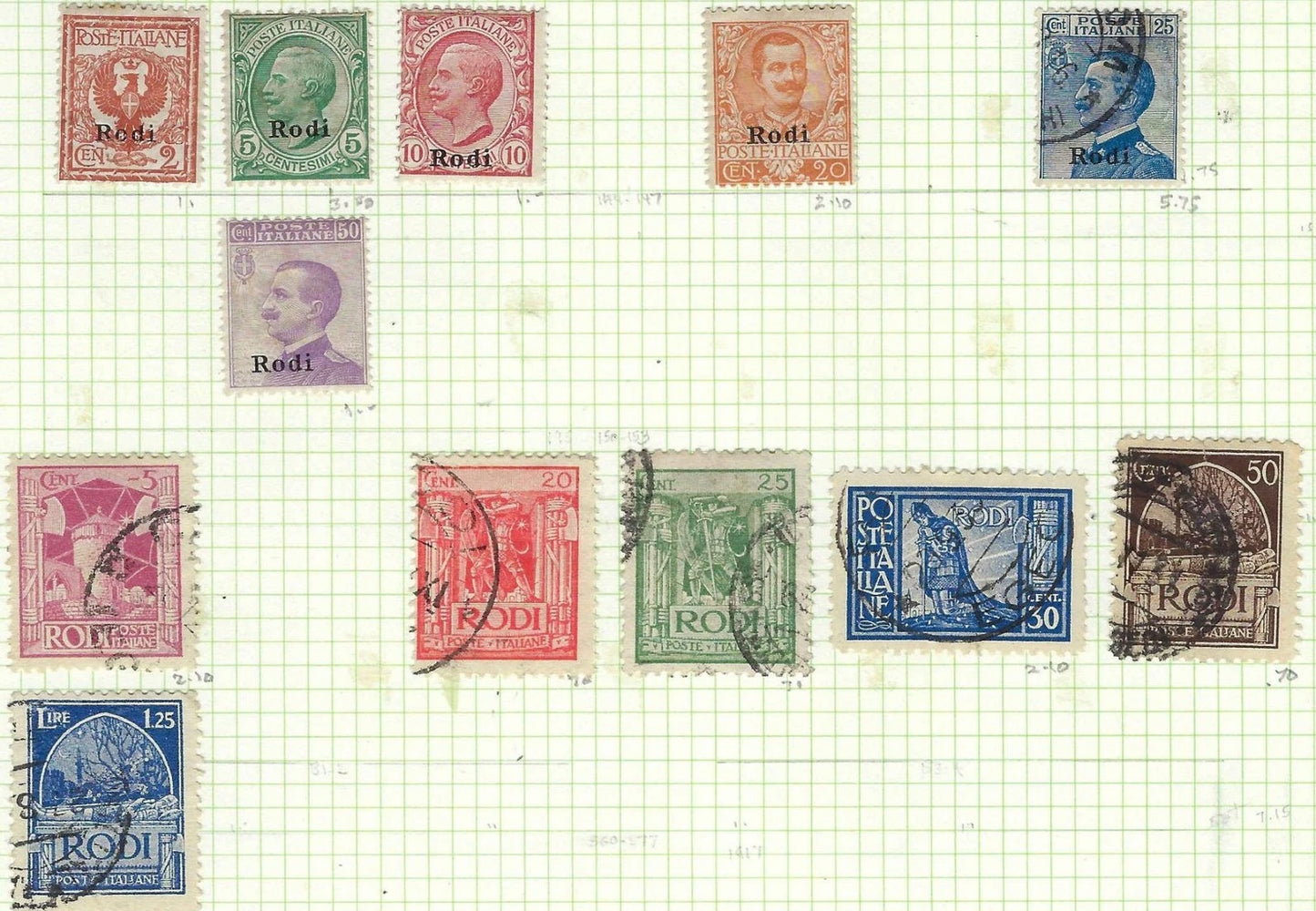 1912-29 Italy Offices In Rhodes - Mint & Used as Shown