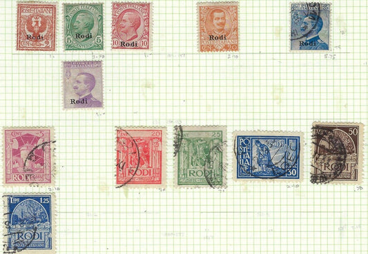1912-29 Italy Offices In Rhodes - Mint & Used as Shown
