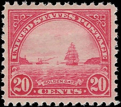 c1923 - USA 20c Golden Gate - Sc# 567 VF+ - MH, OG - Fresh!