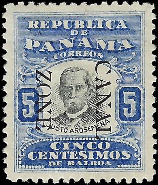 1906 USA Canal Zone - Scott 24 - MH, OG - Solid - XF Centering!