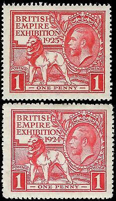 VEGAS - 1924,1925 Great Britain - 1p - Scott 185 &, 203 M VLH