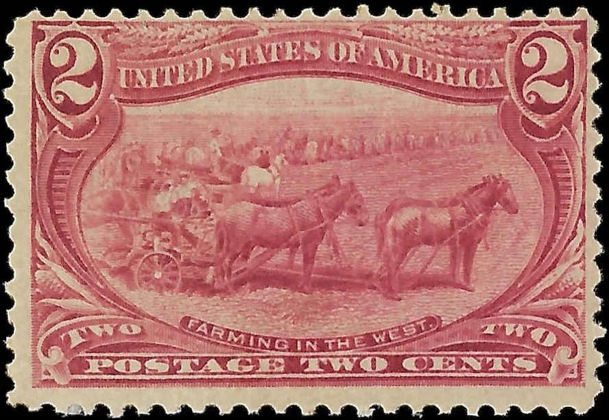 1898 USA - Scott 286 - 2c - Trans-Mississippi - MNH, OG - Solid - Fresh -READ