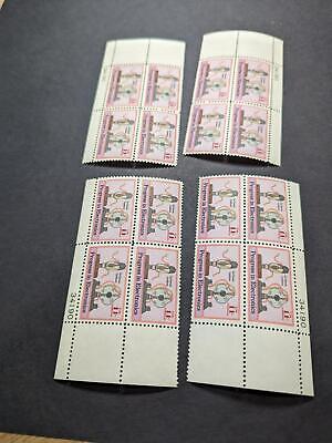 1973 Electronics Progress Airmail Plate Block Set of 4 Pl #34190 - Scott C86 MNH