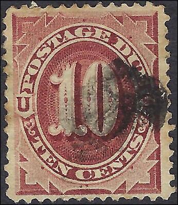 VEGAS - 1884 Postage Due 10c - Scott J19 - Small Thins