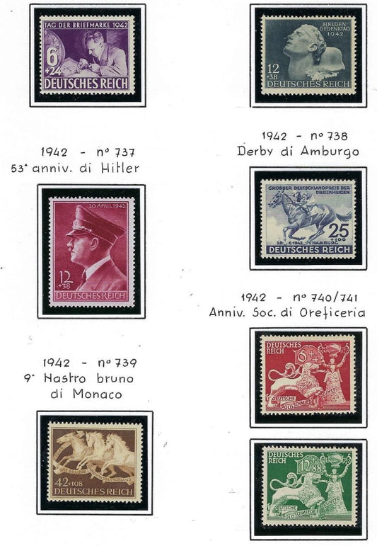 1941 Germany - Sc# B201-B207 - MNH, Undisturbed OG - All Post Office Fresh!