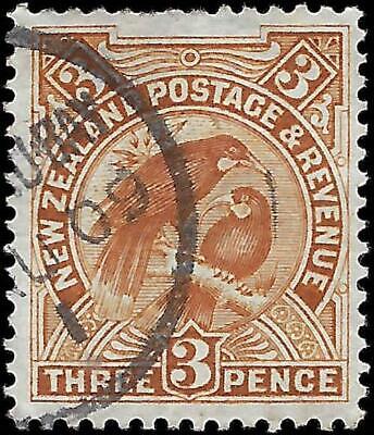 VEGAS - 1907-08 New Zealand Huia Bird 3c - Scott 126 - Centering! - Perf 14x15