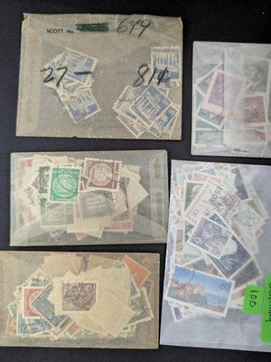 Quantity of Germany Stamps in bags, etc Unopened From Estate! -118 Photos