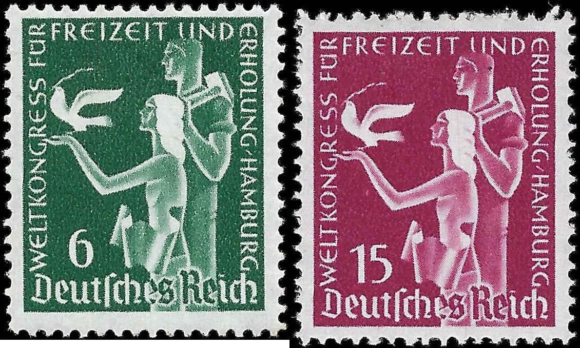 1936 Germany Set - Scott 477-478 - MNH, Undisturbed OG