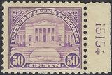 c1923 - USA 50c Arlington - Sc# 570 - MNH, Undisturbed OG With Plate #