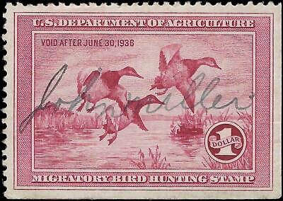 VEGAS - 1935 Duck Stamp - Scott RW2 - VF! - Used Light Crease & LR Corner Crease