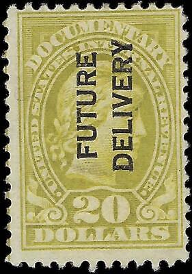 VEGAS - 1918-34 Future Delivery Documentary Revenue - Scott RC15 MH, OG - Dist Gum