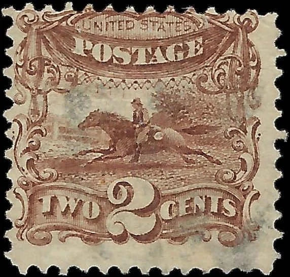 1869 USA - Scott 113 2c - No Significant Observed Flaws - Light Cancel