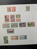 Old British Honduras Collection on Home Made Pages - M&U- Some Better - 9 Photos