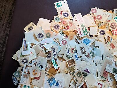 VEGAS - Unchecked Bag Mostly USA Postal Card/Stationary Cutouts - Mint & Used