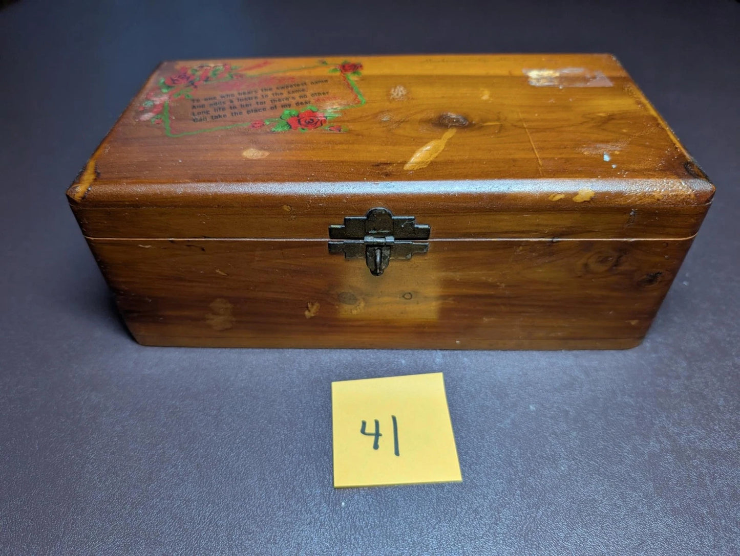 Attrractive Vintage Lane(?) Cedar Jewelry Trinket Chest - Free Shipping -41