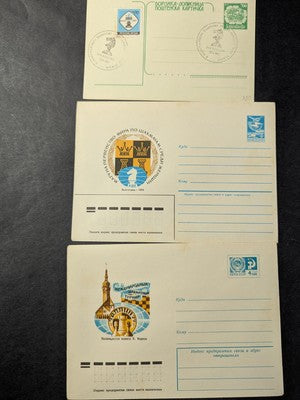 29 Chess Themed Covers/Post Cards - Most Russia - See 10 Photos