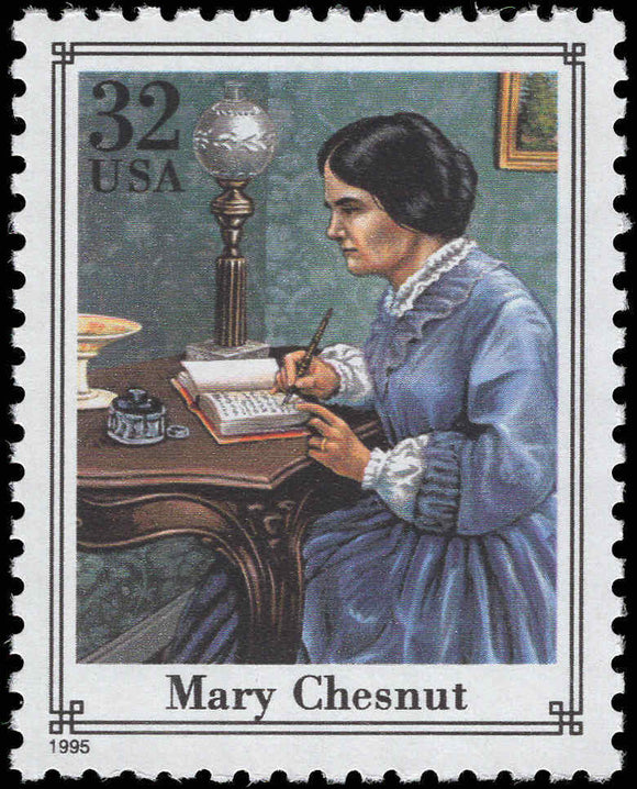 1995 Civil War Mary Chesnut Single 32c Postage Stamp, Sc# 2975o, MNH, OG