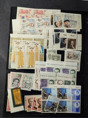 Box of Misc International Stamps, Souvenir Sheets & More - 94 Photos