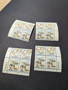 VEGAS - 1978 Wright Airmail Plate Block Set of 4 -Scott C91, C92 Pl#38860 MNH