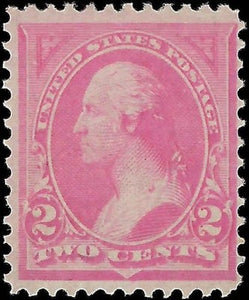 c1894 - #250a 2c Washington Interesting Rose Pink Shade - MH, OG